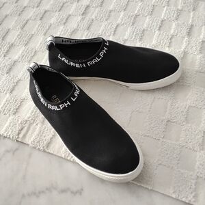 Lauren Ralph Lauren Fly Knit Slip-Ons.